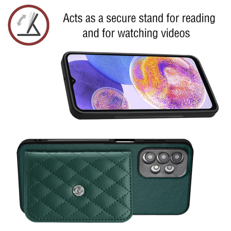 Custodia per telefono RFID con struttura rombica e cordino lungo, For Samsung Galaxy A13 4G, For Samsung Galaxy S22 Ultra 5G, For Samsung Galaxy S22+ 5G, For Samsung Galaxy S22 5G