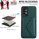 Custodia per telefono RFID con struttura rombica e cordino lungo, For Samsung Galaxy A13 4G, For Samsung Galaxy S22 Ultra 5G, For Samsung Galaxy S22+ 5G, For Samsung Galaxy S22 5G