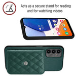 Custodia per telefono RFID con struttura rombica e cordino lungo, For Samsung Galaxy A25 5G, For Samsung Galaxy S23 FE 5G, For Samsung Galaxy A24 4G, For Samsung Galaxy A04e 4G / M04 4G