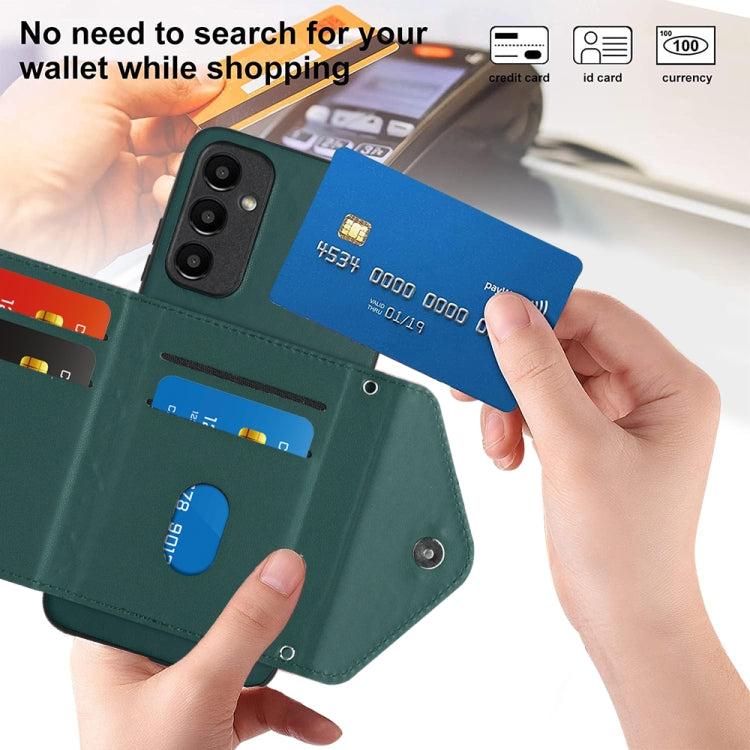 Custodia per telefono RFID con struttura rombica e cordino lungo, For Samsung Galaxy A25 5G, For Samsung Galaxy S23 FE 5G, For Samsung Galaxy A24 4G, For Samsung Galaxy A04e 4G / M04 4G