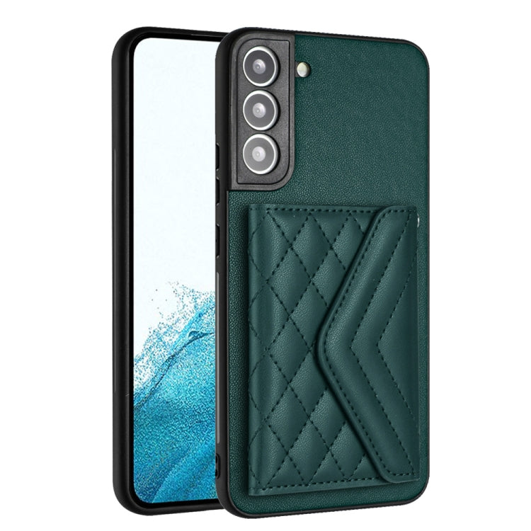 Custodia per telefono RFID con struttura rombica e cordino lungo, For Samsung Galaxy S21 FE, For Samsung Galaxy A52, For Samsung Galaxy A12