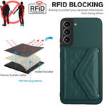 Custodia per telefono RFID con struttura rombica e cordino lungo, For Samsung Galaxy S21 FE, For Samsung Galaxy A52, For Samsung Galaxy A12