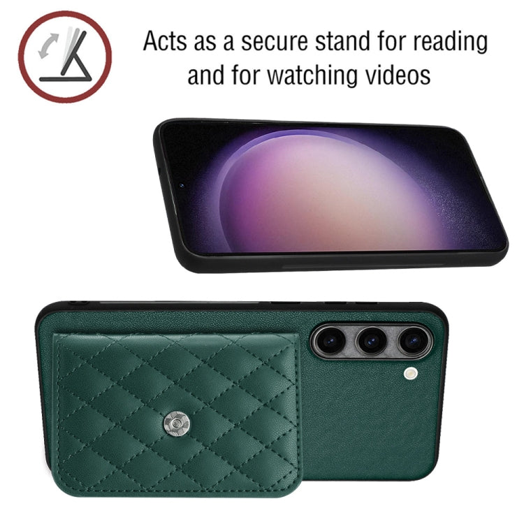 Custodia per telefono RFID con struttura rombica e cordino lungo, For Samsung Galaxy S23 5G, For Samsung Galaxy A14 5G, For Samsung Galaxy A04 4G, For Samsung Galaxy A13 5G / A04s