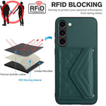 Custodia per telefono RFID con struttura rombica e cordino lungo, For Samsung Galaxy S23 5G, For Samsung Galaxy A14 5G, For Samsung Galaxy A04 4G, For Samsung Galaxy A13 5G / A04s