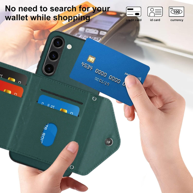 Custodia per telefono RFID con struttura rombica e cordino lungo, For Samsung Galaxy S23 5G, For Samsung Galaxy A14 5G, For Samsung Galaxy A04 4G, For Samsung Galaxy A13 5G / A04s