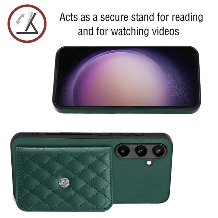 Custodia per telefono RFID con struttura rombica e cordino lungo, For Samsung Galaxy S24 5G, For Samsung Galaxy A15, For Samsung Galaxy A05 4G, For Samsung Galaxy A05s 4G