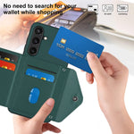 Custodia per telefono RFID con struttura rombica e cordino lungo, For Samsung Galaxy S24 5G, For Samsung Galaxy A15, For Samsung Galaxy A05 4G, For Samsung Galaxy A05s 4G
