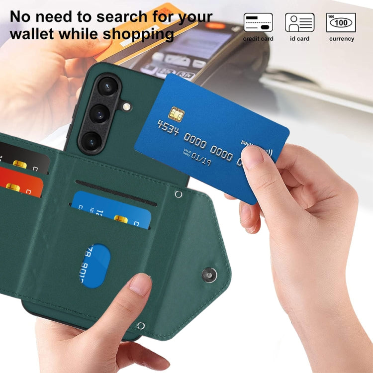 Custodia per telefono RFID con struttura rombica e cordino lungo, For Samsung Galaxy S24 5G, For Samsung Galaxy A15, For Samsung Galaxy A05 4G, For Samsung Galaxy A05s 4G