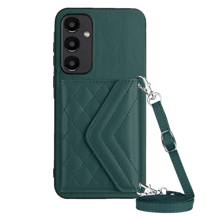 Custodia per telefono RFID con struttura rombica e cordino lungo, For Samsung Galaxy A55, For Samsung Galaxy A35, For Samsung Galaxy S24 Ultra 5G, For Samsung Galaxy S24+ 5G