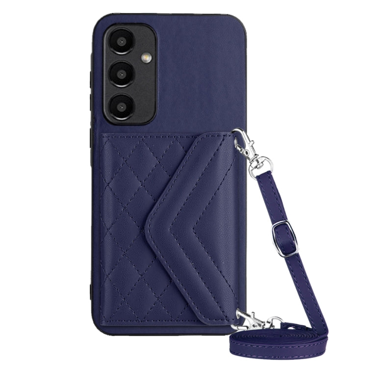 Custodia per telefono RFID con struttura rombica e cordino lungo, For Samsung Galaxy A55, For Samsung Galaxy A35, For Samsung Galaxy S24 Ultra 5G, For Samsung Galaxy S24+ 5G