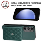 Custodia per telefono RFID con struttura rombica e cordino lungo, For Samsung Galaxy A55, For Samsung Galaxy A35, For Samsung Galaxy S24 Ultra 5G, For Samsung Galaxy S24+ 5G