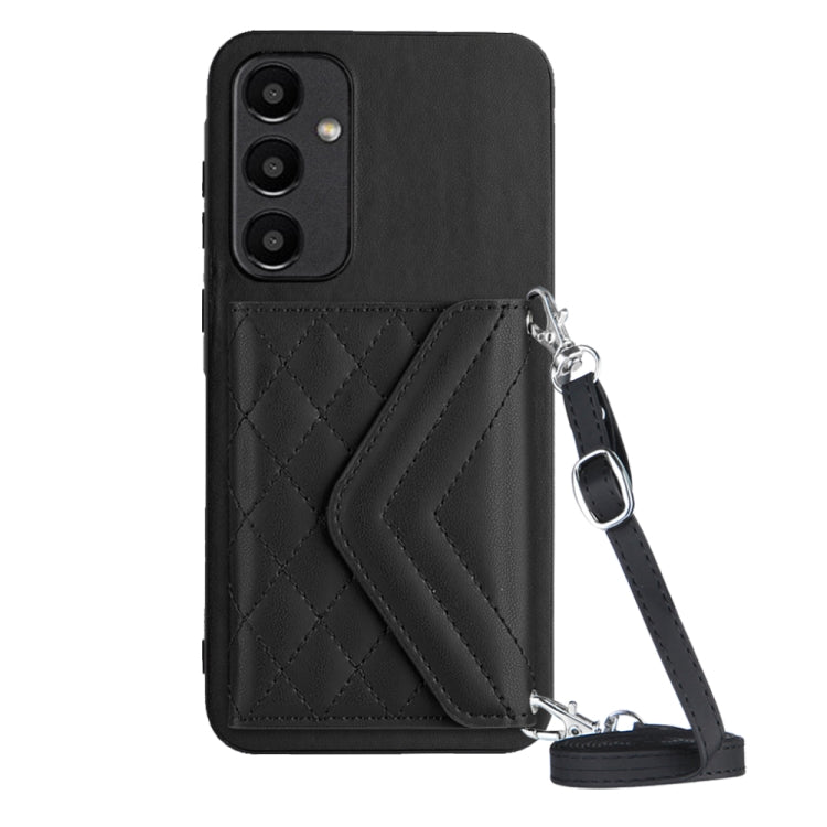 Custodia per telefono RFID con struttura rombica e cordino lungo, For Samsung Galaxy A55, For Samsung Galaxy A35, For Samsung Galaxy S24 Ultra 5G, For Samsung Galaxy S24+ 5G