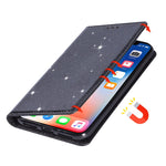 Custodia in pelle flip orizzontale magnetica ultrasottile con glitter con supporto e slot per schede, For Huawei P Smart+ 2019, For Huawei P20 Lite, For Huawei P20 Pro, For Huawei P30
