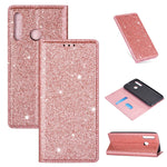 Custodia in pelle flip orizzontale magnetica ultrasottile con glitter con supporto e slot per schede, For Huawei P Smart+ 2019, For Huawei P20 Lite, For Huawei P20 Pro, For Huawei P30