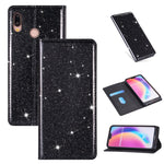 Custodia in pelle flip orizzontale magnetica ultrasottile con glitter con supporto e slot per schede, For Huawei P Smart+ 2019, For Huawei P20 Lite, For Huawei P20 Pro, For Huawei P30