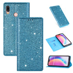 Custodia in pelle flip orizzontale magnetica ultrasottile con glitter con supporto e slot per schede, For Huawei P Smart+ 2019, For Huawei P20 Lite, For Huawei P20 Pro, For Huawei P30