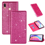 Custodia in pelle flip orizzontale magnetica ultrasottile con glitter con supporto e slot per schede, For Huawei P Smart+ 2019, For Huawei P20 Lite, For Huawei P20 Pro, For Huawei P30