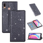 Custodia in pelle flip orizzontale magnetica ultrasottile con glitter con supporto e slot per schede, For Huawei P Smart+ 2019, For Huawei P20 Lite, For Huawei P20 Pro, For Huawei P30