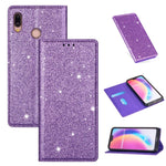 Custodia in pelle flip orizzontale magnetica ultrasottile con glitter con supporto e slot per schede, For Huawei P Smart+ 2019, For Huawei P20 Lite, For Huawei P20 Pro, For Huawei P30