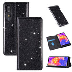 Custodia in pelle flip orizzontale magnetica ultrasottile con glitter con supporto e slot per schede, For Huawei P Smart+ 2019, For Huawei P20 Lite, For Huawei P20 Pro, For Huawei P30