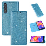 Custodia in pelle flip orizzontale magnetica ultrasottile con glitter con supporto e slot per schede, For Huawei P Smart+ 2019, For Huawei P20 Lite, For Huawei P20 Pro, For Huawei P30