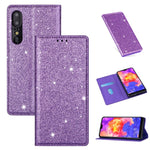 Custodia in pelle flip orizzontale magnetica ultrasottile con glitter con supporto e slot per schede, For Huawei P Smart+ 2019, For Huawei P20 Lite, For Huawei P20 Pro, For Huawei P30