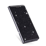 Custodia in pelle flip orizzontale magnetica ultrasottile con glitter con supporto e slot per schede, For Huawei P30 Lite, For Huawei Y7 (2019), For Huawei Y6 (2019)