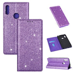 Custodia in pelle flip orizzontale magnetica ultrasottile con glitter con supporto e slot per schede, For Huawei P30 Lite, For Huawei Y7 (2019), For Huawei Y6 (2019)