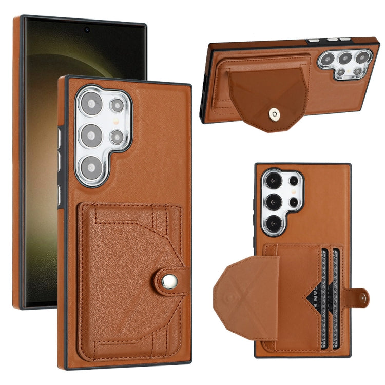 Custodia per telefono in pelle antiurto con porta carte, For Samsung Galaxy S24 Ultra 5G, For Samsung Galaxy S24+ 5G, For Samsung Galaxy S24 5G, For Samsung Galaxy A15