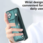 Custodia per telefono in pelle antiurto con cinturino da polso, For Samsung Galaxy A05, For Samsung Galaxy A05s, For Samsung Galaxy A25 5G, For Samsung Galaxy S23 FE 5G