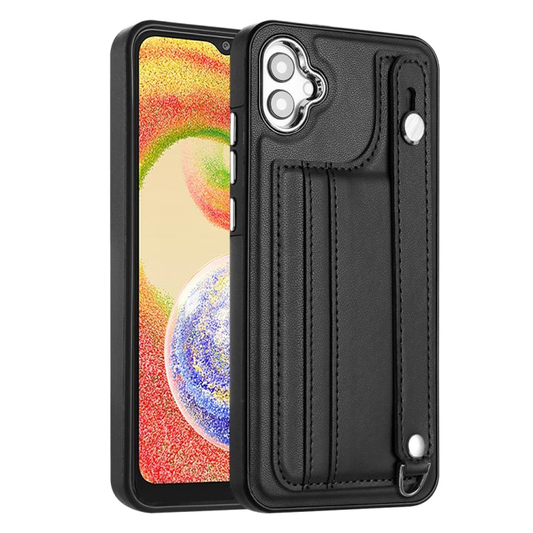 Custodia per telefono in pelle antiurto con cinturino da polso, For Samsung Galaxy A05, For Samsung Galaxy A05s, For Samsung Galaxy A25 5G, For Samsung Galaxy S23 FE 5G