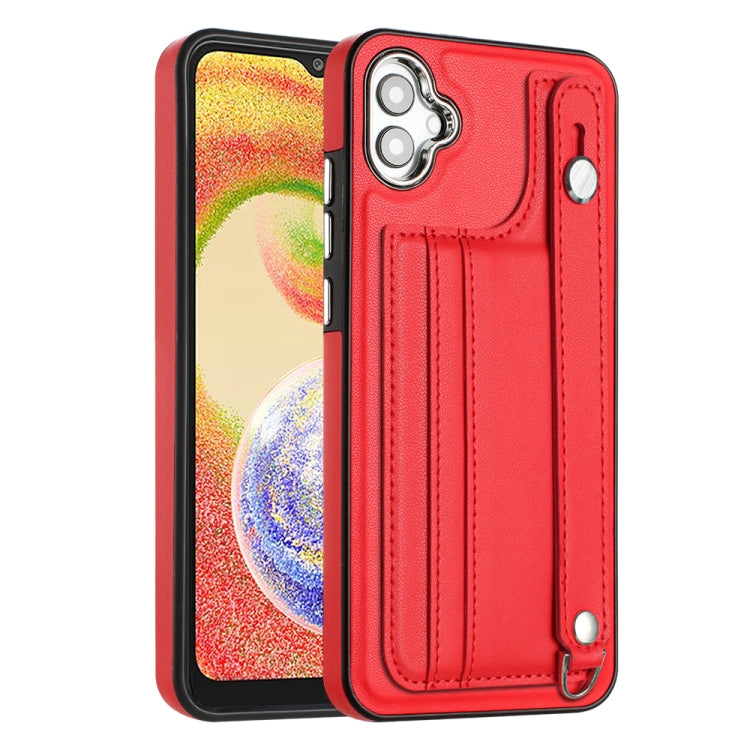 Custodia per telefono in pelle antiurto con cinturino da polso, For Samsung Galaxy A05, For Samsung Galaxy A05s, For Samsung Galaxy A25 5G, For Samsung Galaxy S23 FE 5G