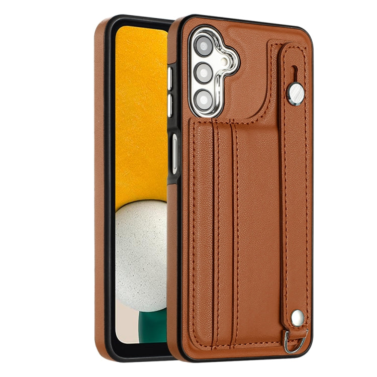 Custodia per telefono in pelle antiurto con cinturino da polso, For Samsung Galaxy A05, For Samsung Galaxy A05s, For Samsung Galaxy A25 5G, For Samsung Galaxy S23 FE 5G