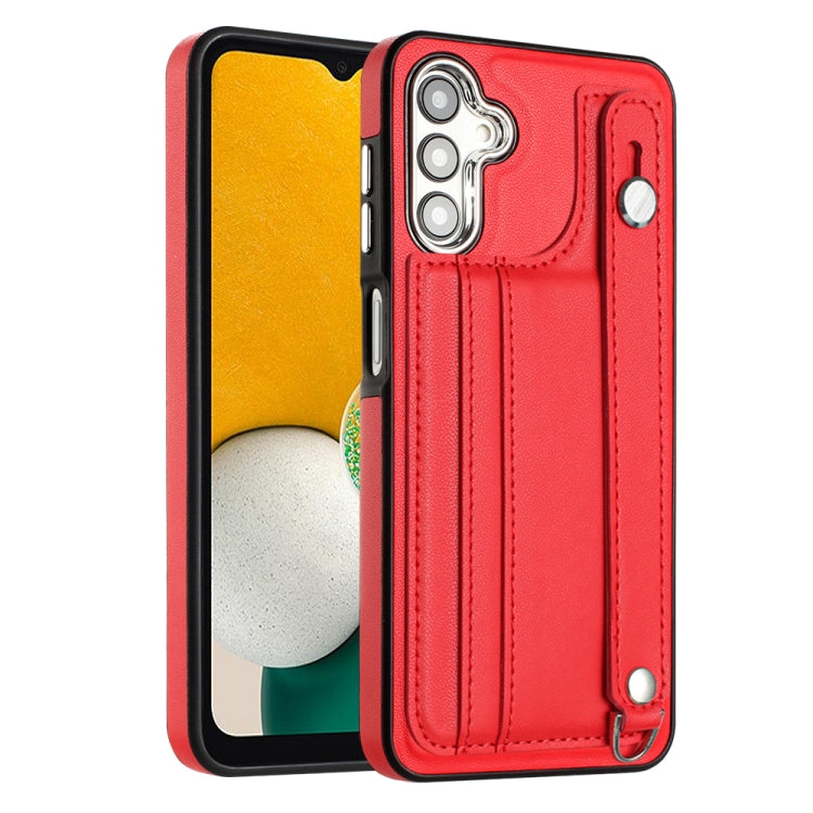 Custodia per telefono in pelle antiurto con cinturino da polso, For Samsung Galaxy A05, For Samsung Galaxy A05s, For Samsung Galaxy A25 5G, For Samsung Galaxy S23 FE 5G