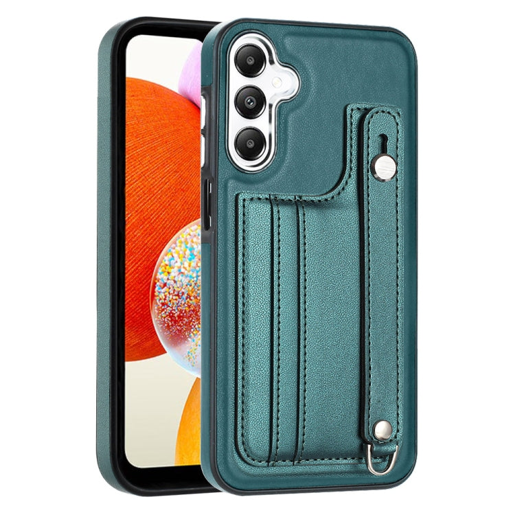 Custodia per telefono in pelle antiurto con cinturino da polso, For Samsung Galaxy S24 Ultra 5G, For Samsung Galaxy S24+ 5G, For Samsung Galaxy S24 5G, For Samsung Galaxy A15