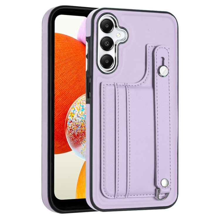 Custodia per telefono in pelle antiurto con cinturino da polso, For Samsung Galaxy S24 Ultra 5G, For Samsung Galaxy S24+ 5G, For Samsung Galaxy S24 5G, For Samsung Galaxy A15