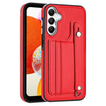 Custodia per telefono in pelle antiurto con cinturino da polso, For Samsung Galaxy S24 Ultra 5G, For Samsung Galaxy S24+ 5G, For Samsung Galaxy S24 5G, For Samsung Galaxy A15