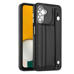 Custodia per telefono in pelle antiurto con cinturino da polso, For Samsung Galaxy A24 4G