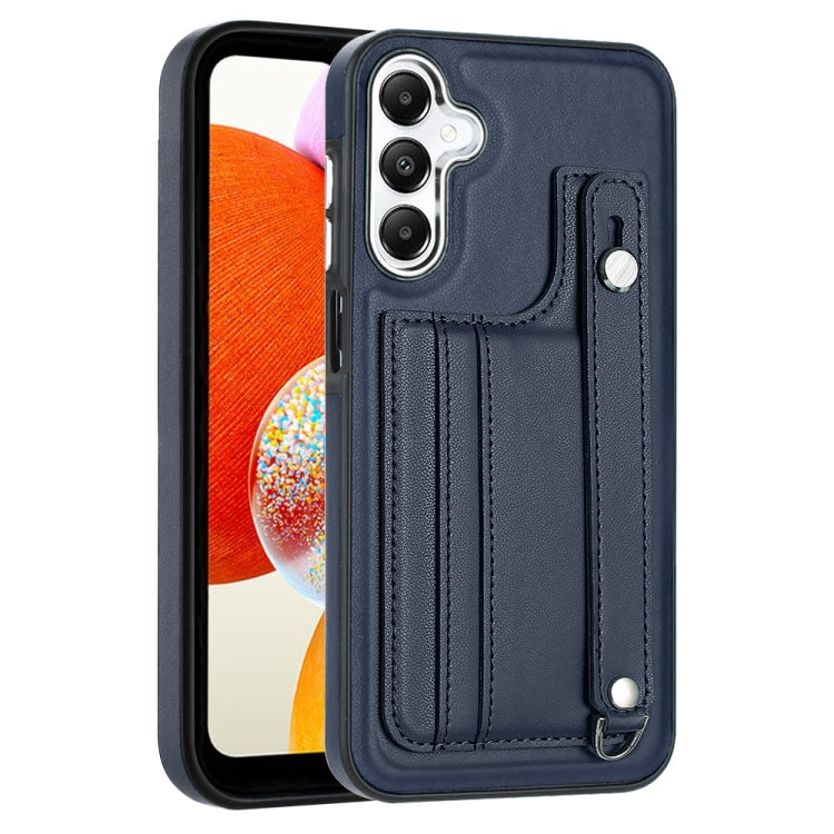Custodia per telefono in pelle antiurto con cinturino da polso, For Samsung Galaxy A05, For Samsung Galaxy A05s, For Samsung Galaxy A25 5G, For Samsung Galaxy S23 FE 5G