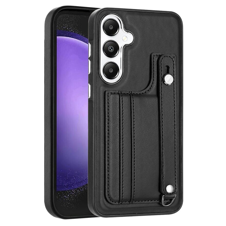 Custodia per telefono in pelle antiurto con cinturino da polso, For Samsung Galaxy A05, For Samsung Galaxy A05s, For Samsung Galaxy A25 5G, For Samsung Galaxy S23 FE 5G