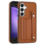 Custodia per telefono in pelle antiurto con cinturino da polso, For Samsung Galaxy A05, For Samsung Galaxy A05s, For Samsung Galaxy A25 5G, For Samsung Galaxy S23 FE 5G