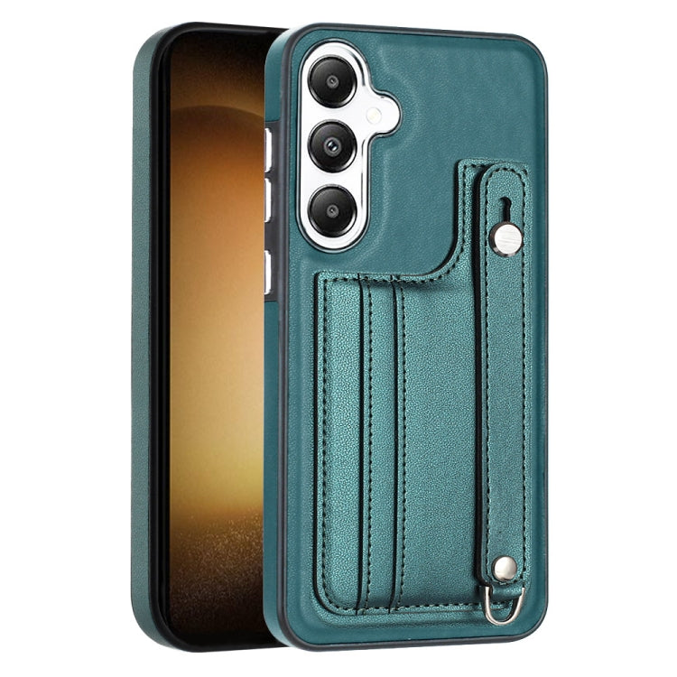 Custodia per telefono in pelle antiurto con cinturino da polso, For Samsung Galaxy S24 Ultra 5G, For Samsung Galaxy S24+ 5G, For Samsung Galaxy S24 5G, For Samsung Galaxy A15
