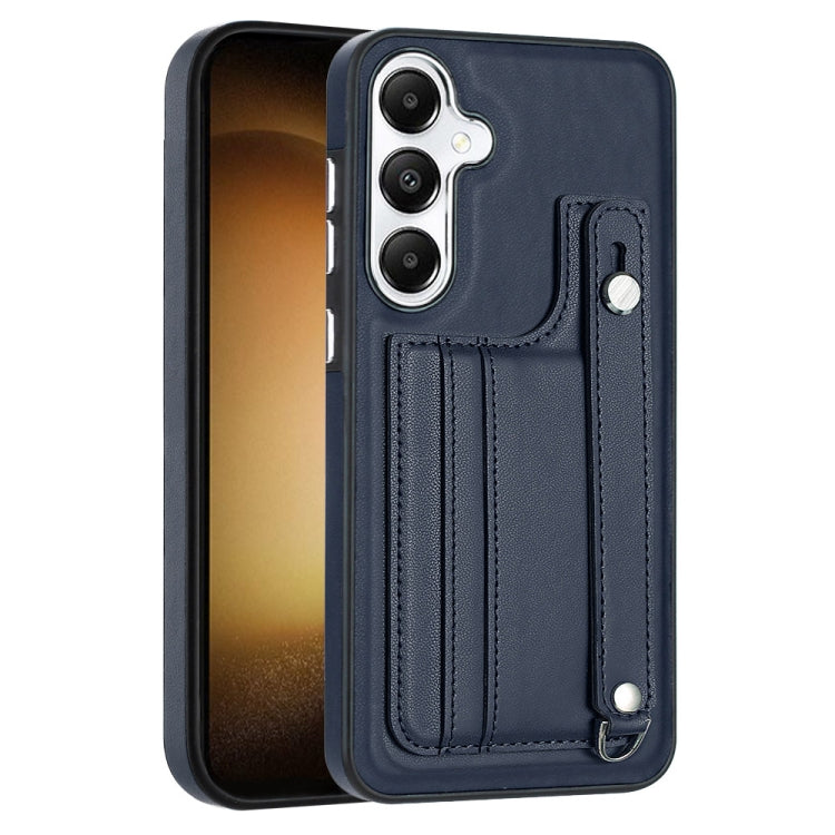Custodia per telefono in pelle antiurto con cinturino da polso, For Samsung Galaxy S24 Ultra 5G, For Samsung Galaxy S24+ 5G, For Samsung Galaxy S24 5G, For Samsung Galaxy A15