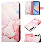 Custodia per telefono in pelle flip con motivo marmo PT003, For Samsung Galaxy A55, For Samsung Galaxy A35 5G, For Samsung Galaxy S24 Ultra 5G, For Samsung Galaxy S24+ 5G