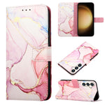 Custodia per telefono in pelle flip con motivo marmo PT003, For Samsung Galaxy S24 5G