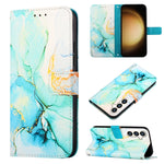 Custodia per telefono in pelle flip con motivo marmo PT003, For Samsung Galaxy S24 5G