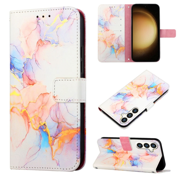 Custodia per telefono in pelle flip con motivo marmo PT003, For Samsung Galaxy A55, For Samsung Galaxy A35 5G, For Samsung Galaxy S24 Ultra 5G, For Samsung Galaxy S24+ 5G