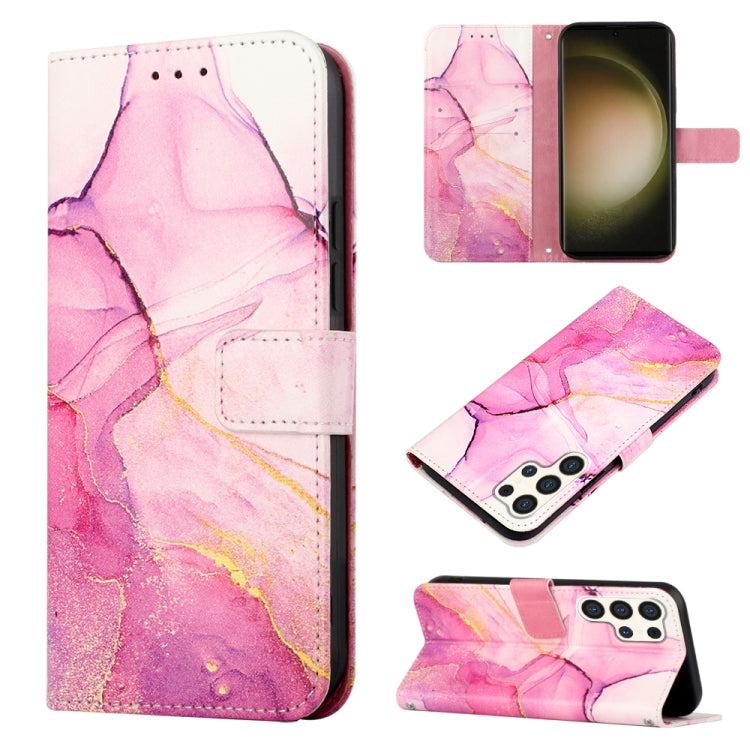 Custodia per telefono in pelle flip con motivo marmo PT003, For Samsung Galaxy A55, For Samsung Galaxy A35 5G, For Samsung Galaxy S24 Ultra 5G, For Samsung Galaxy S24+ 5G