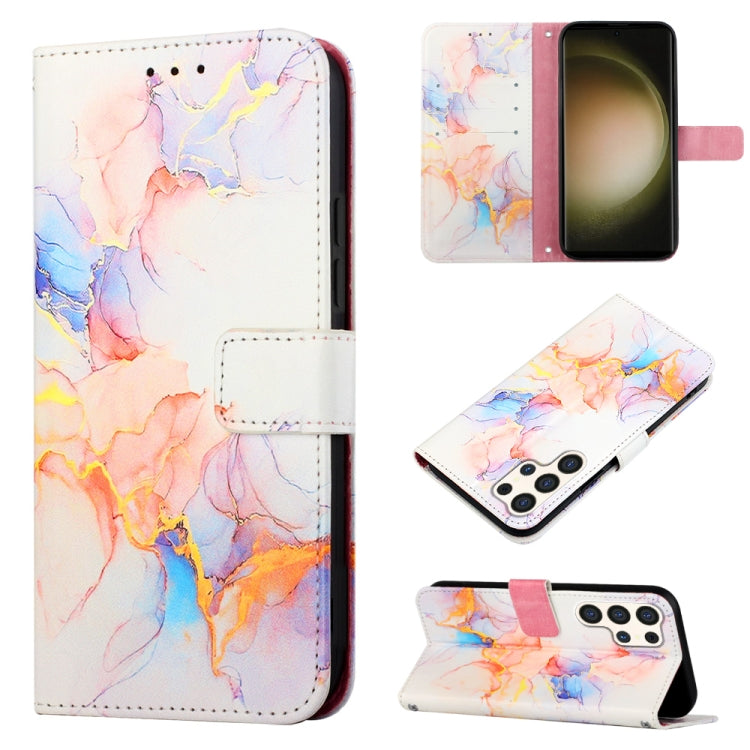 Custodia per telefono in pelle flip con motivo marmo PT003, For Samsung Galaxy A55, For Samsung Galaxy A35 5G, For Samsung Galaxy S24 Ultra 5G, For Samsung Galaxy S24+ 5G