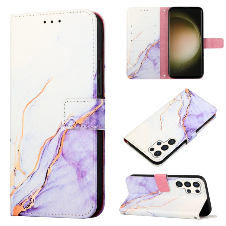 Custodia per telefono in pelle flip con motivo marmo PT003, For Samsung Galaxy A55, For Samsung Galaxy A35 5G, For Samsung Galaxy S24 Ultra 5G, For Samsung Galaxy S24+ 5G